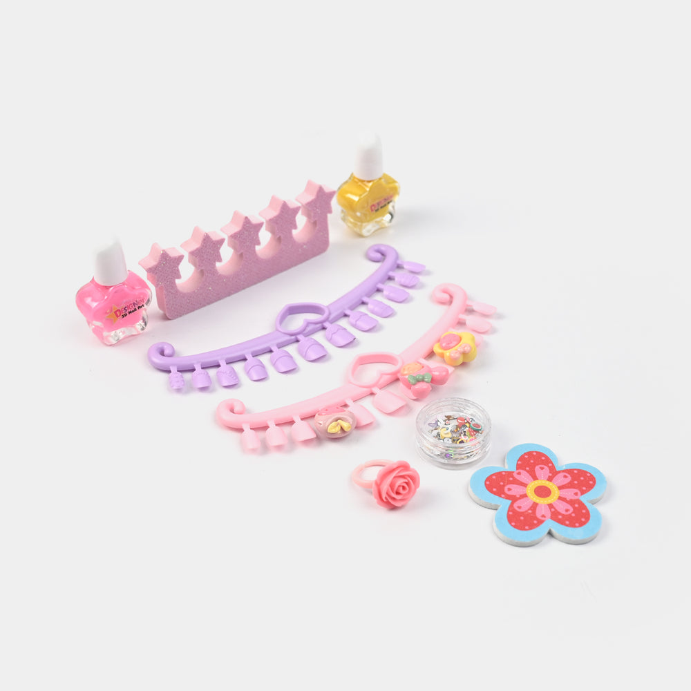 3D Nail Art Fashion Kit Play Set for Girls
