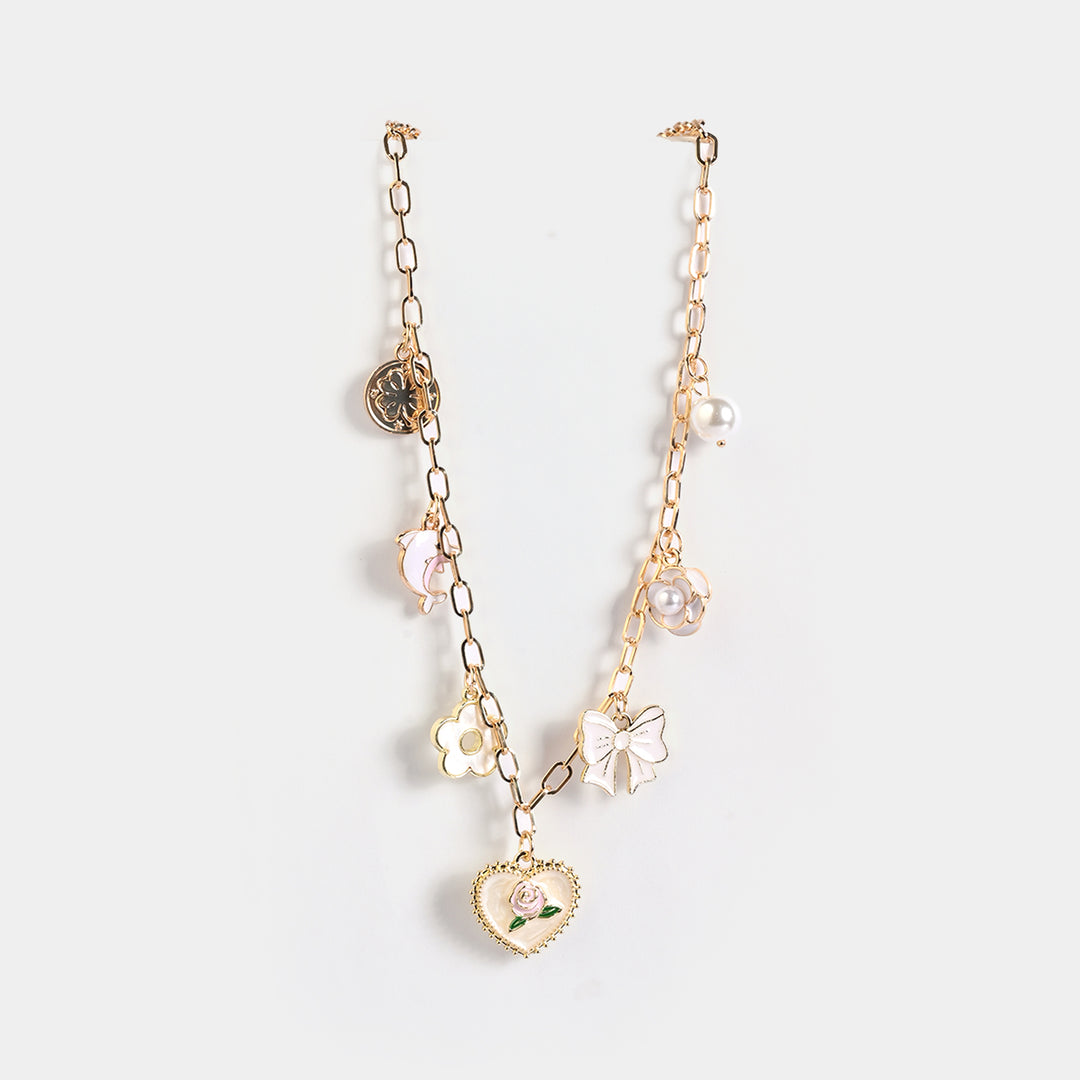Gold-Tone Floral Necklace