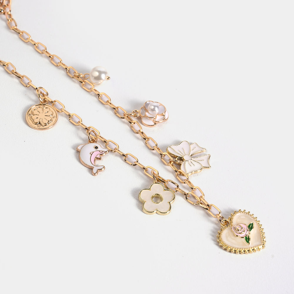 Gold-Tone Floral Necklace