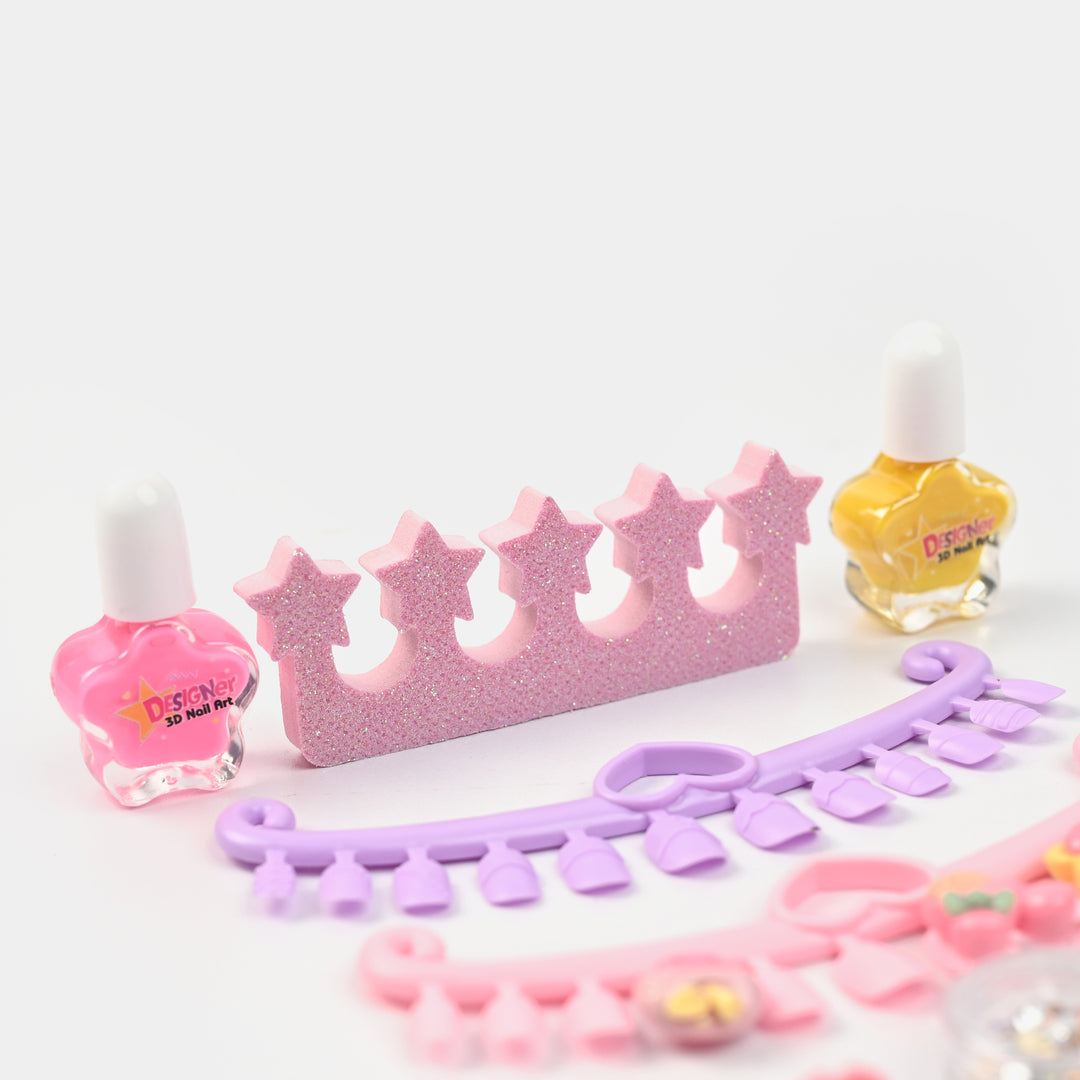 3D Nail Art Fashion Kit Play Set for Girls
