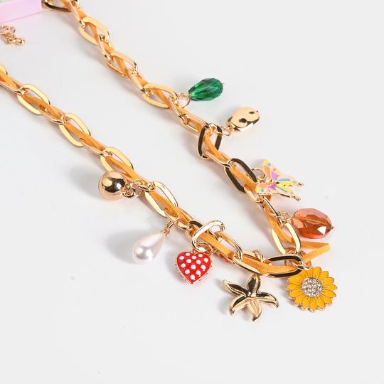 Gold-Tone Floral Necklace