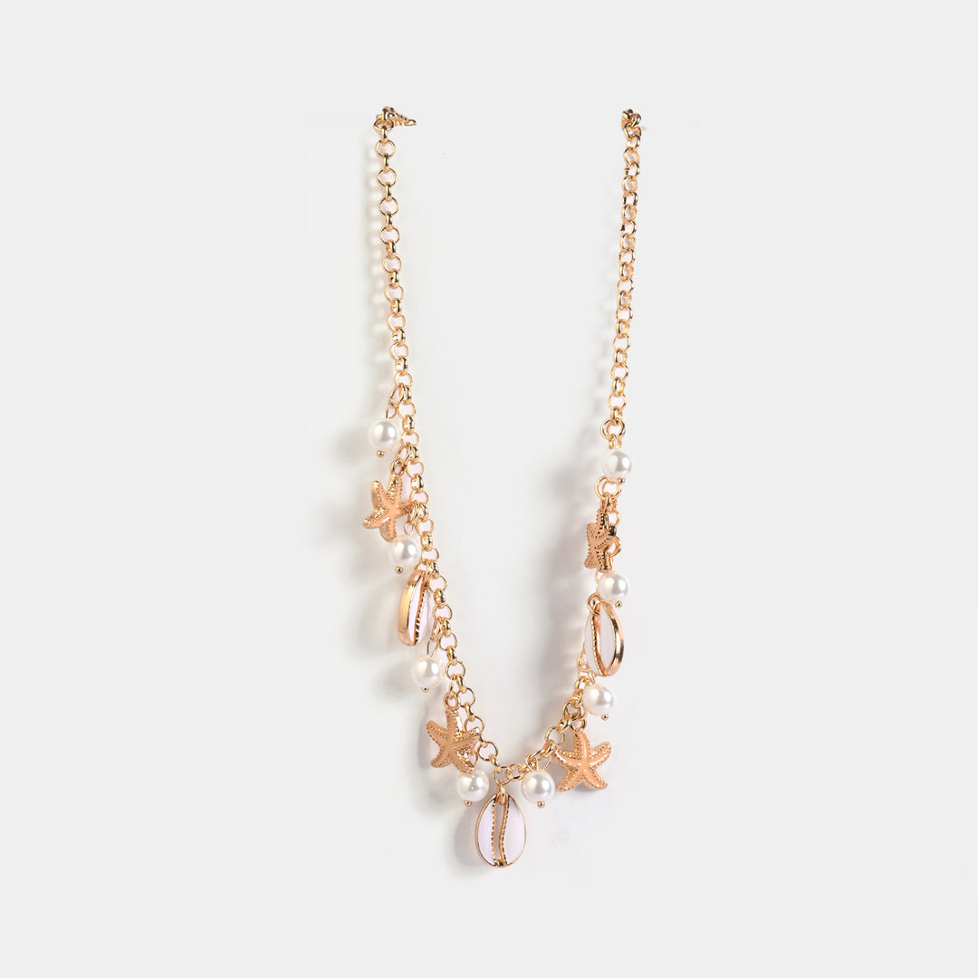 Gold-Tone Floral Necklace