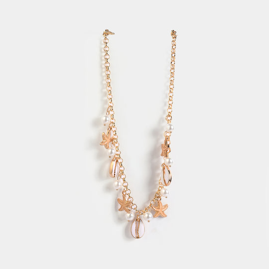 Gold-Tone Floral Necklace