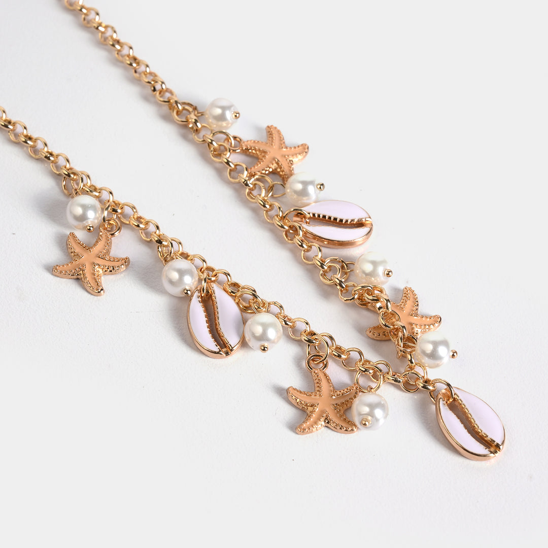 Gold-Tone Floral Necklace