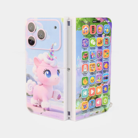 Early Education Foldable Phone Toy with Light & Music