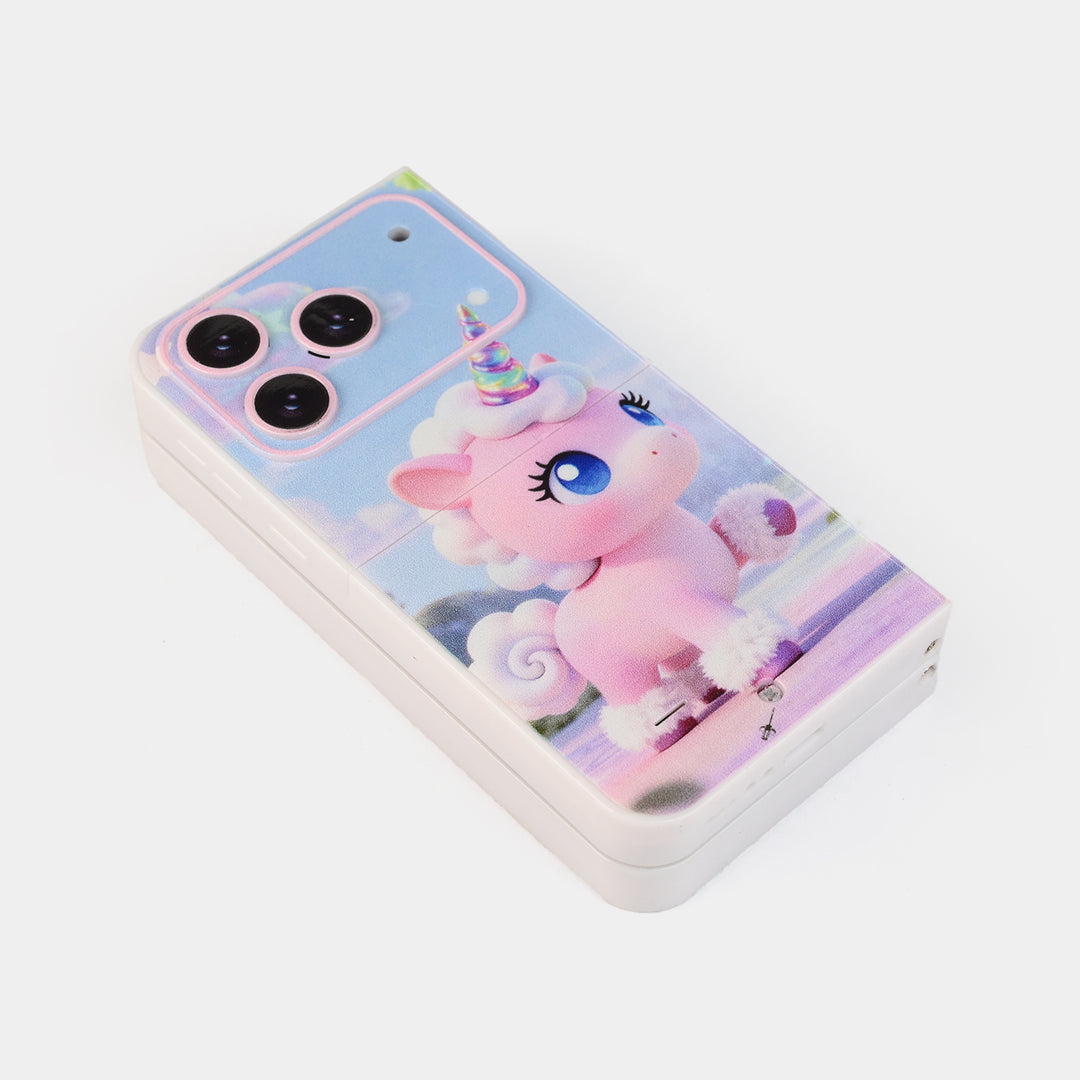 Early Education Foldable Phone Toy with Light & Music