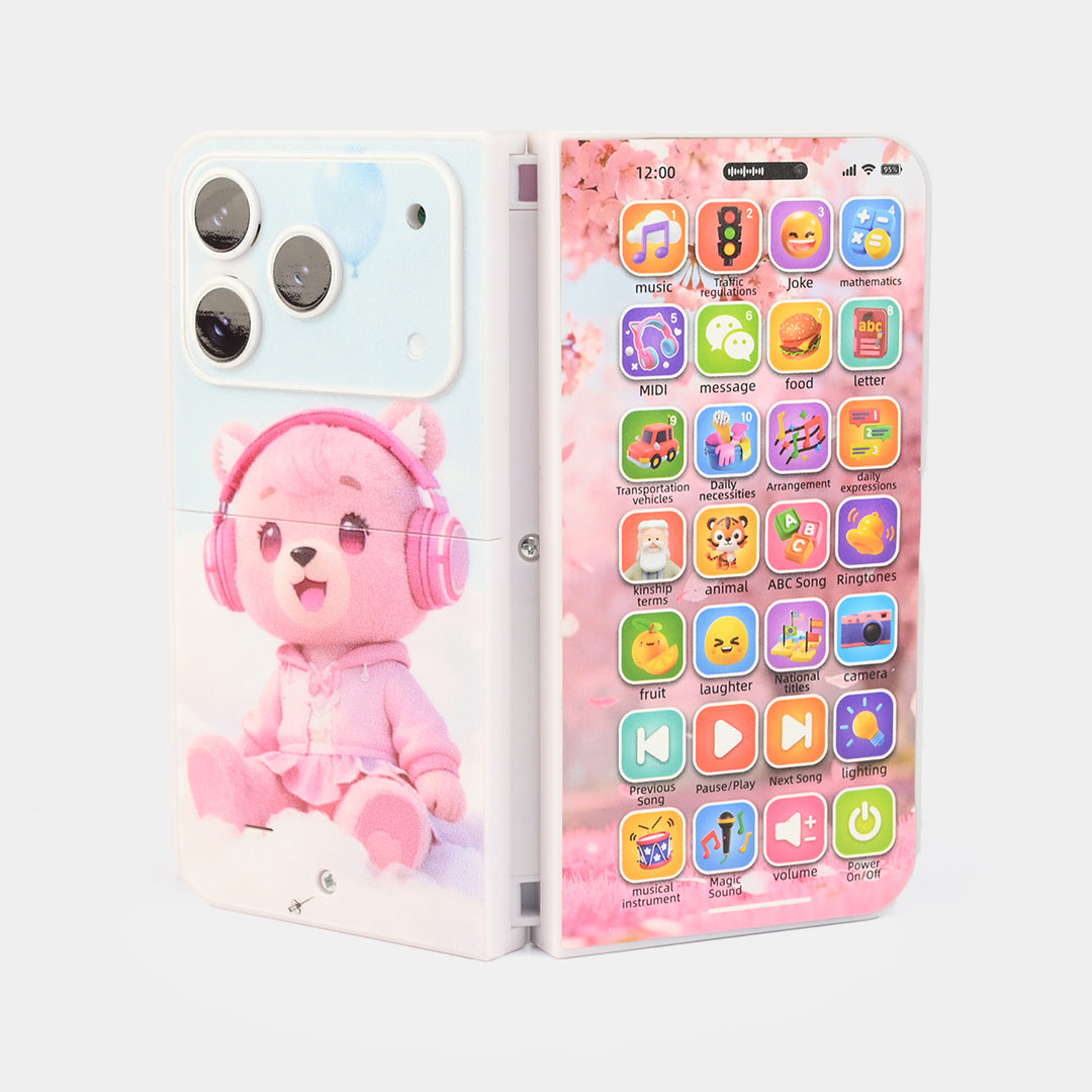 Early Education Foldable Phone Toy with Light & Music