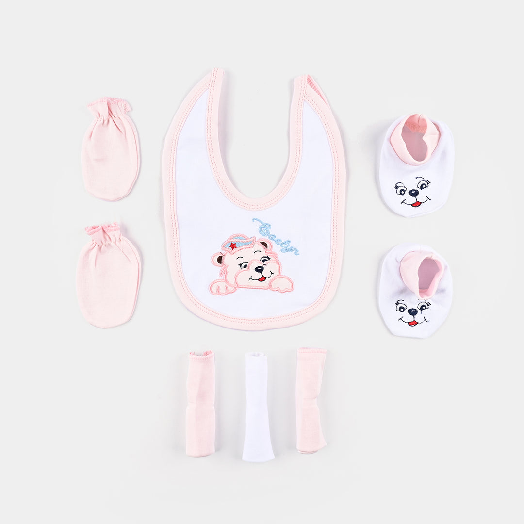Baby Cotton Starter Set Pack Of 8PCs | 0-6M | Pink