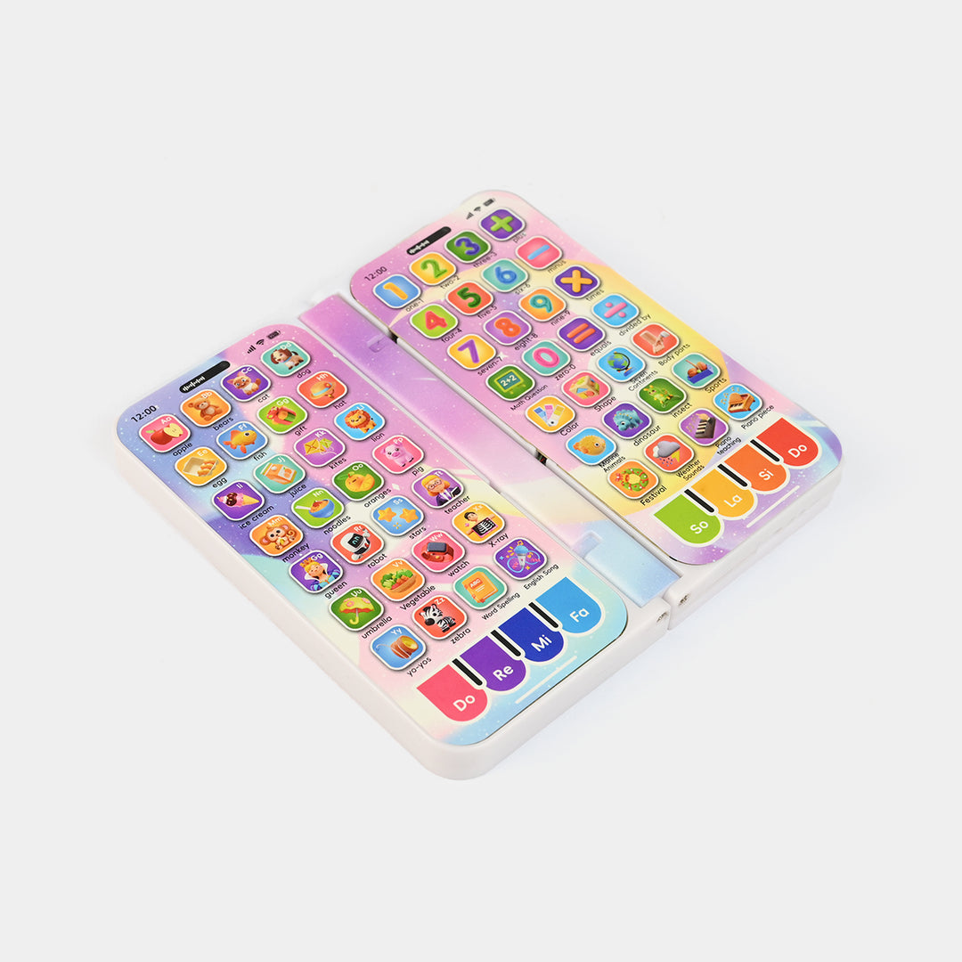 Early Education Foldable Phone Toy with Light & Music