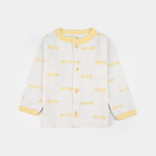 Infant Front Open Suit Bow Vanilla Ice