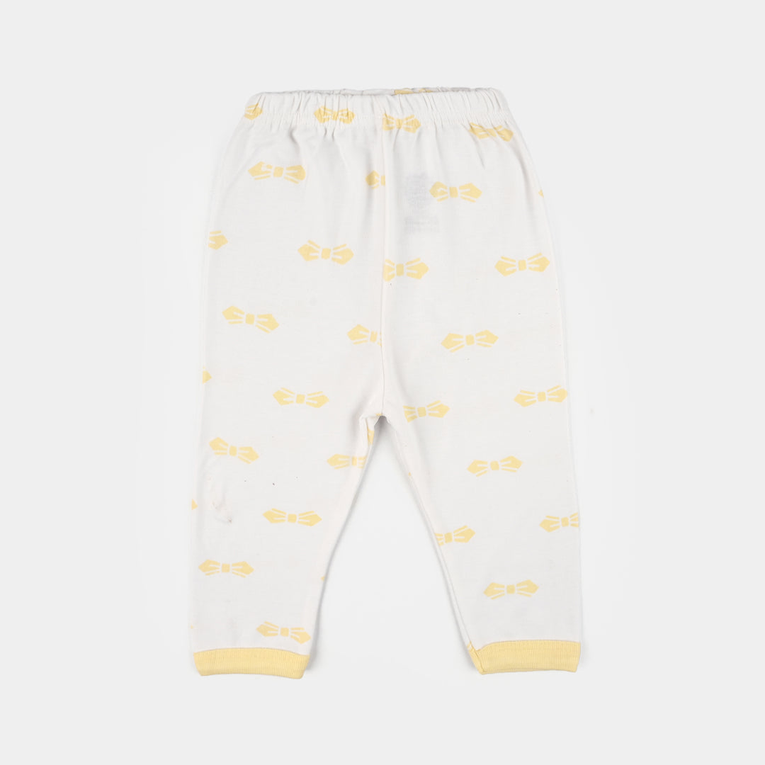 Infant Front Open Suit Bow Vanilla Ice