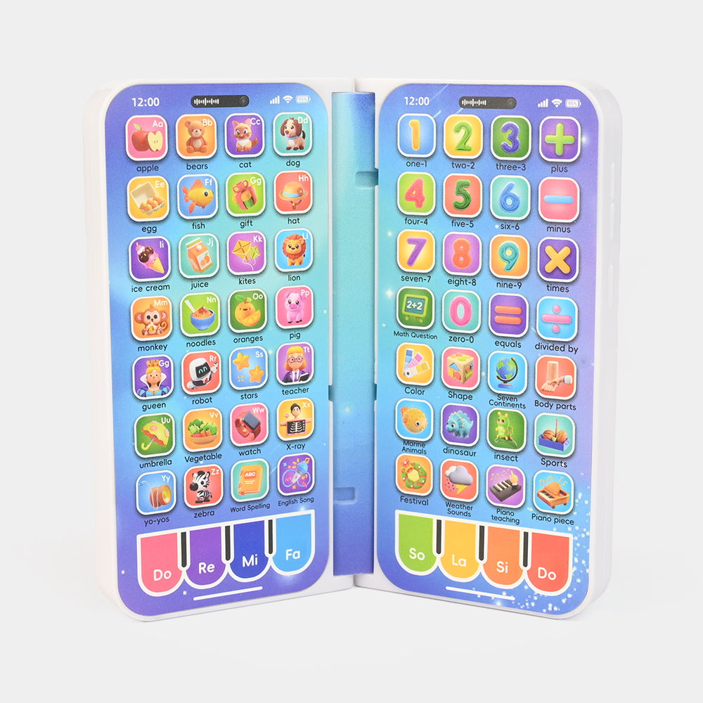 Early Education Foldable Phone Toy with Light & Music