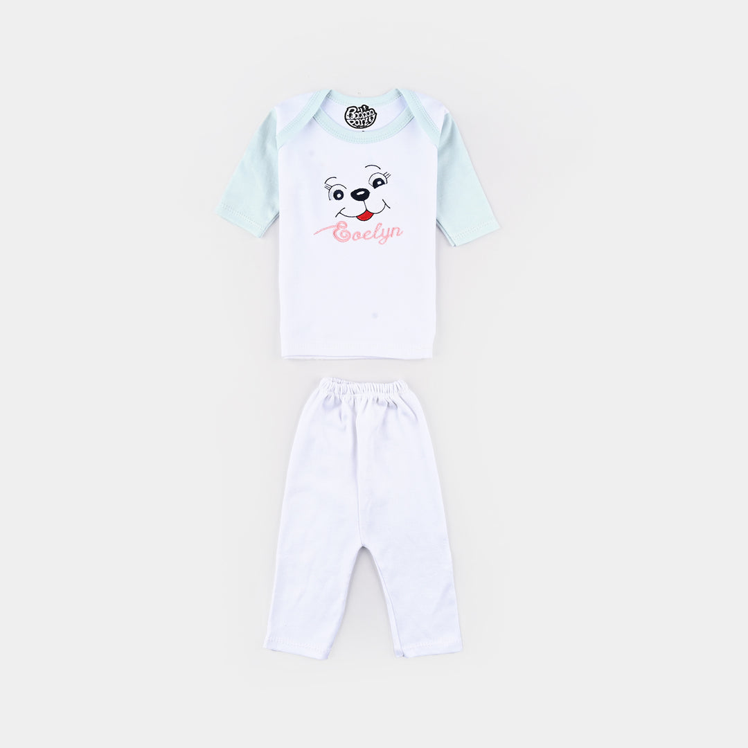 Baby Cotton Starter Set Pack Of 8PCs | 0-6M | Blue