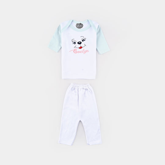 Baby Cotton Starter Set Pack Of 8PCs | 0-6M | Blue