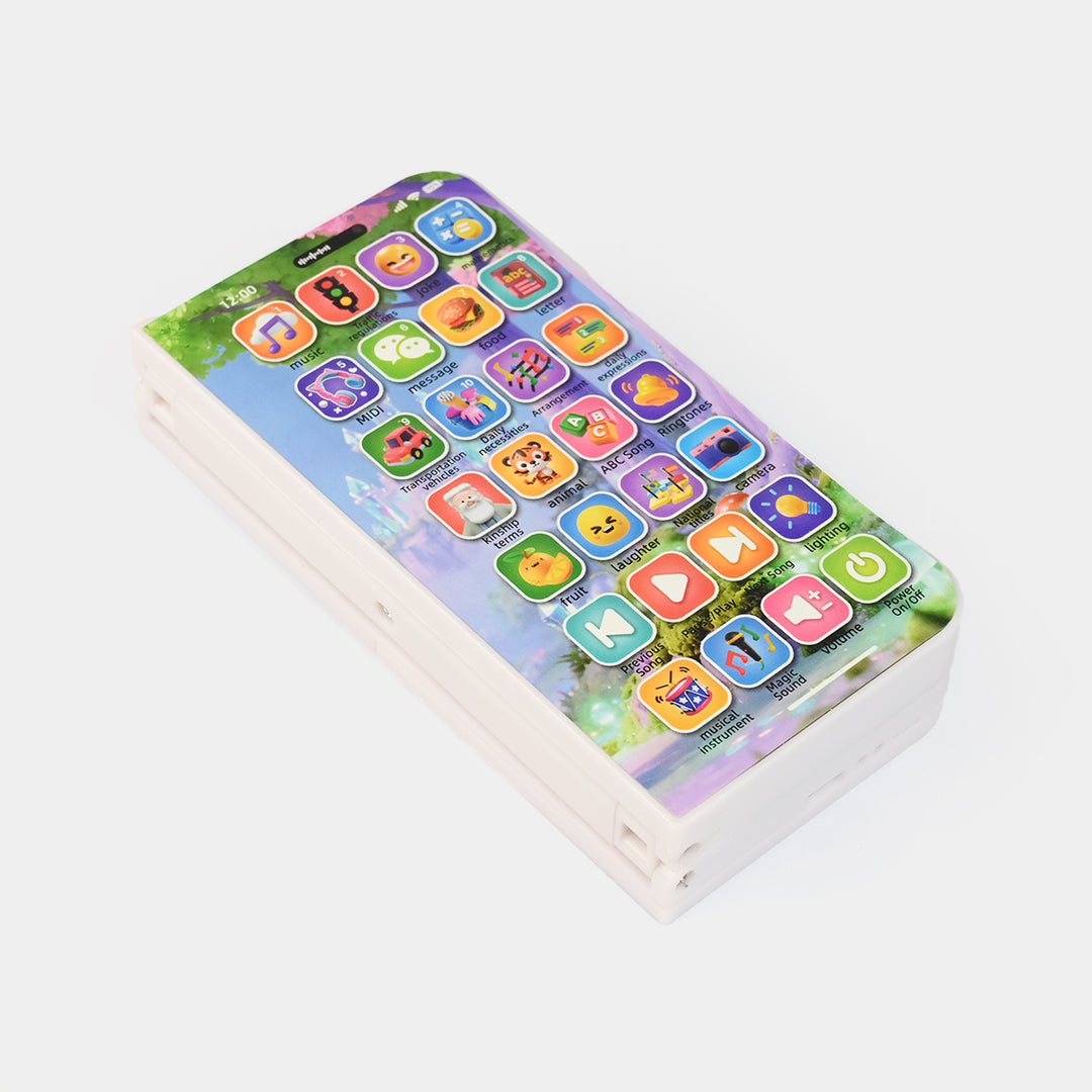 Early Education Foldable Phone Toy with Light & Music