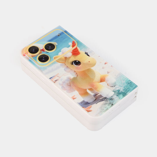 Early Education Foldable Phone Toy with Light & Music