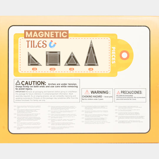 Magnetic Building Tiles – Educational Construction Toy | 40Pcs
