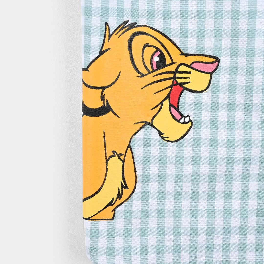 Infant Boys Yarn Dyed Shirt (Lion King 2)-L.Grey Check