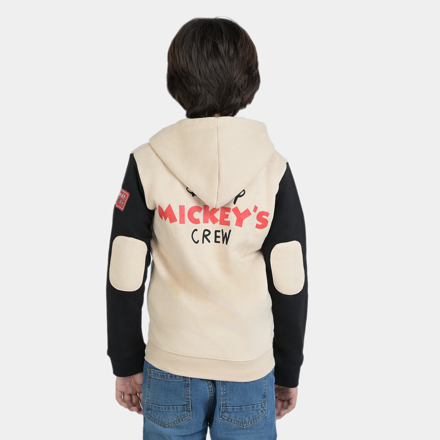 Boys Fleece Hooded Jacket Mickey - B.Sand