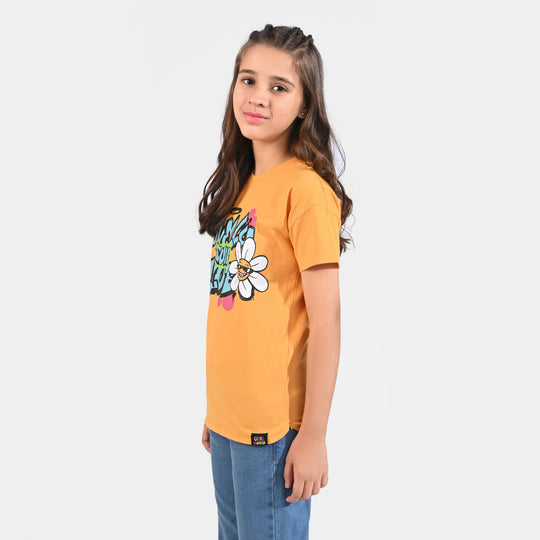 Girls Cotton Jersey T-Shirt Love Fun Club