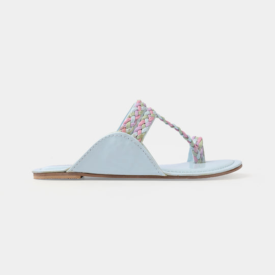 Girls Kolhapuri MT-09-Blue