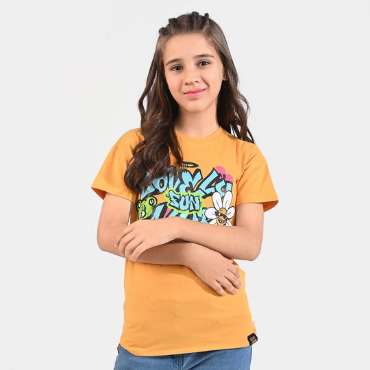 Girls Cotton Jersey T-Shirt Love Fun Club