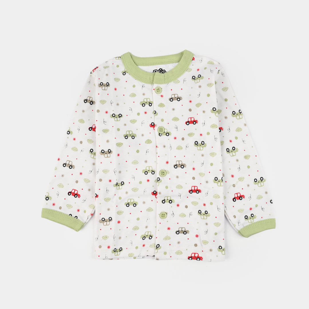 Infant Front Open Suit Car Misty Jade