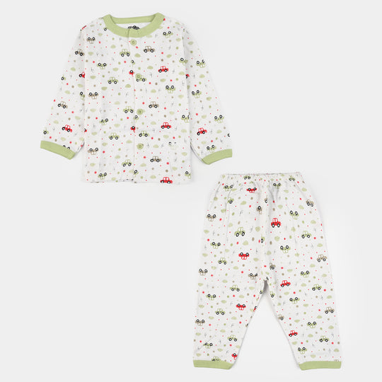 Infant Front Open Suit Car Misty Jade