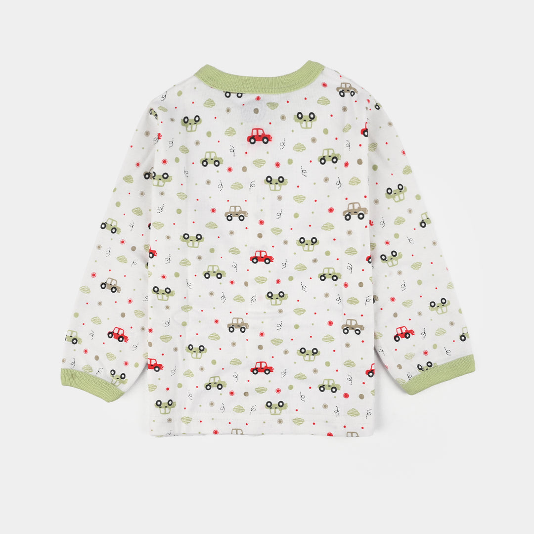 Infant Front Open Suit Car Misty Jade