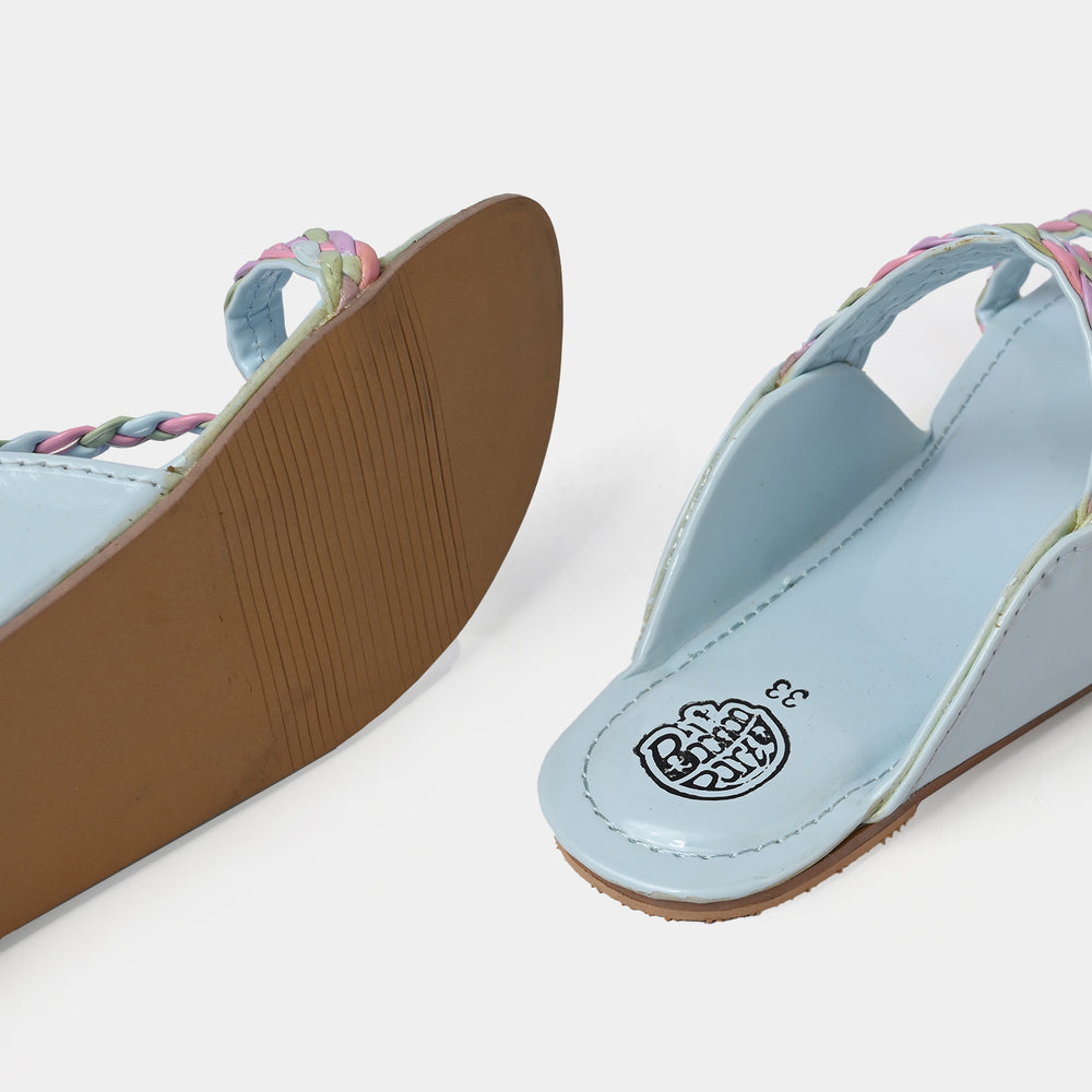 Girls Kolhapuri MT-09-Blue