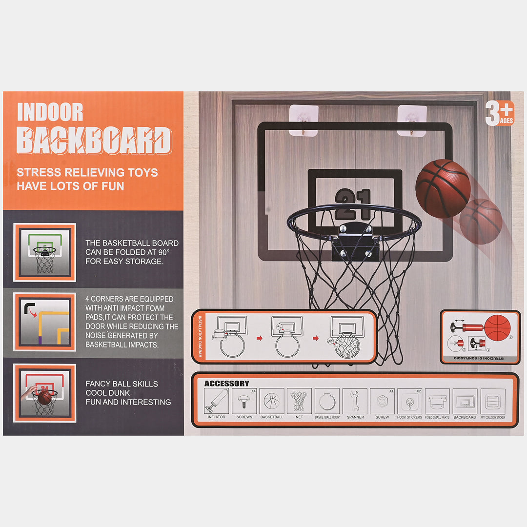 Indoor Mini Basketball Play Set For Kids