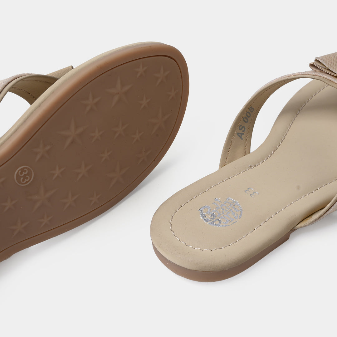Girls Slipper AS-008-BEIGE