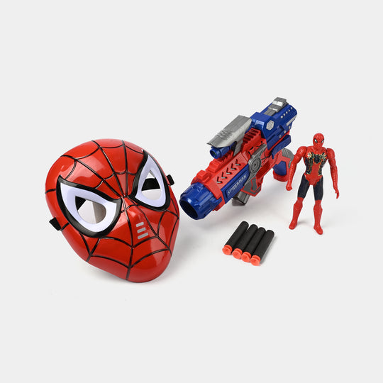 Blaster Target Toy with Hero Character & Mask