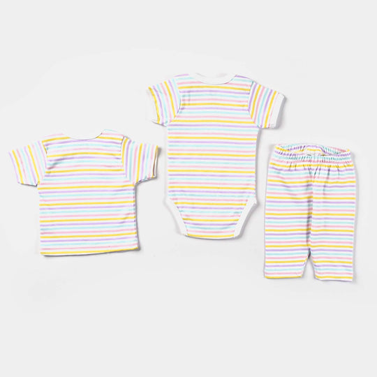 Infant Girls Cotton Interlock 9 Piece Set-mIX