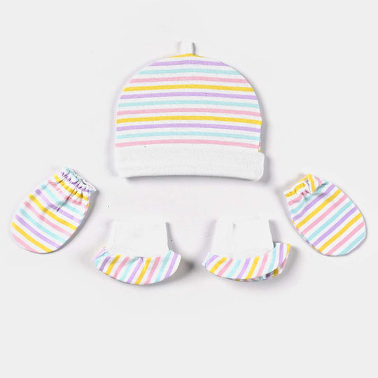 Infant Girls Cotton Interlock 9 Piece Set-mIX