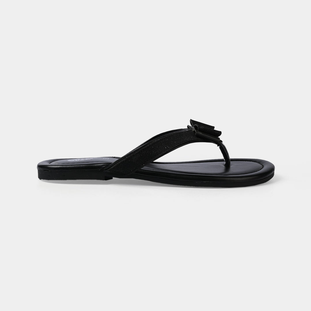 Girls Slipper AS-008-BLACK