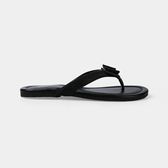 Girls Slipper AS-008-BLACK