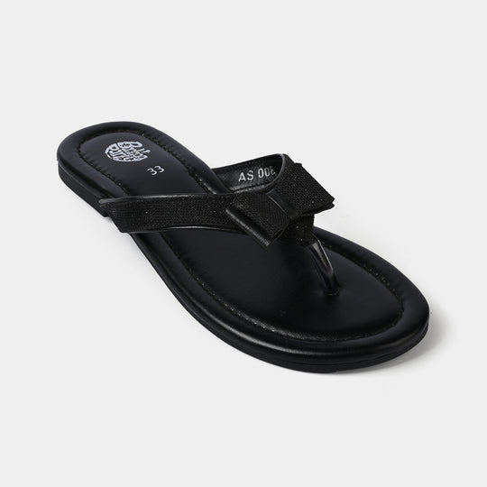 Girls Slipper AS-008-BLACK