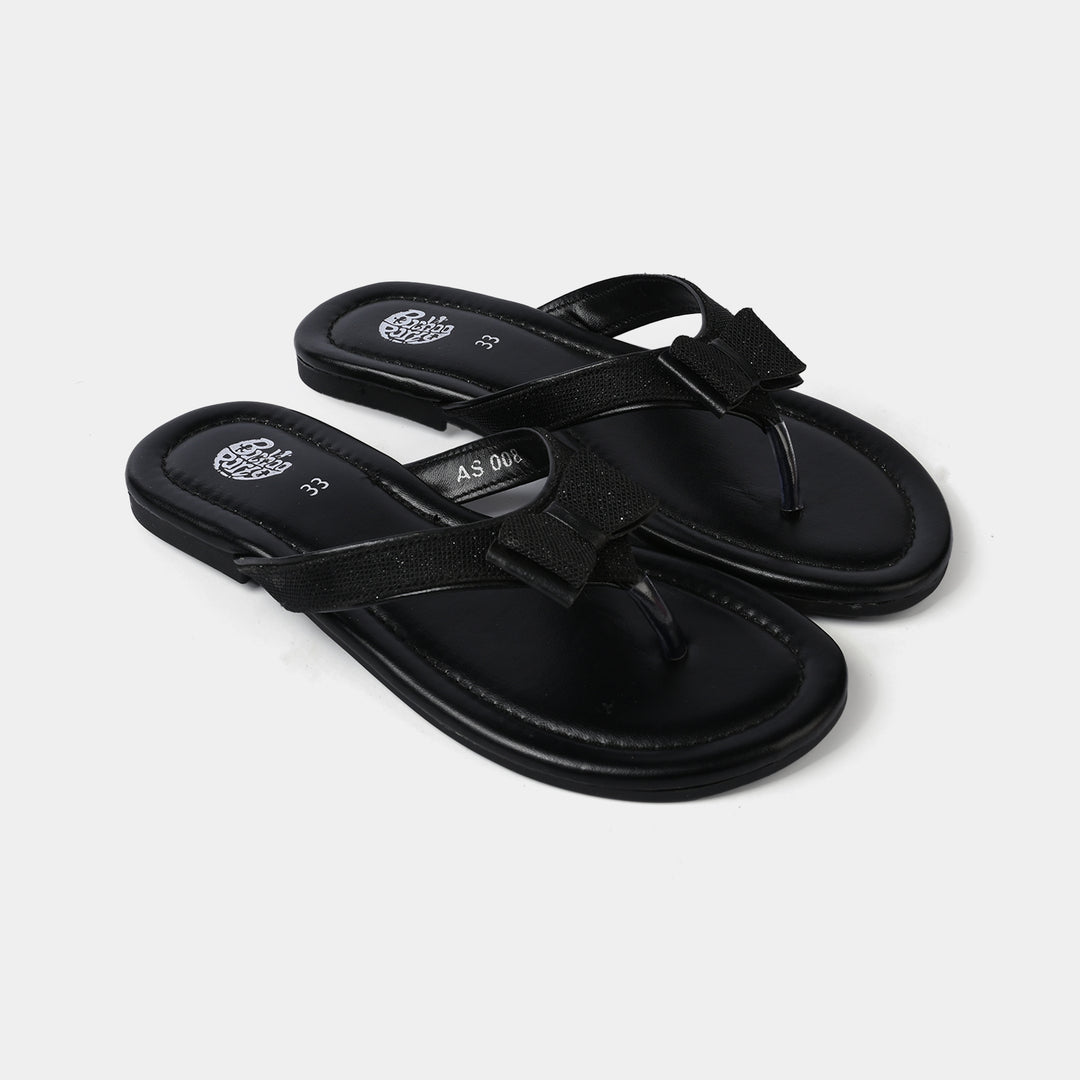Girls Slipper AS-008-BLACK