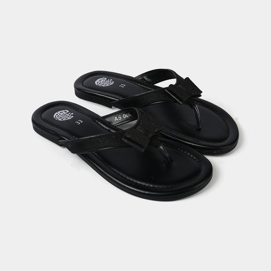 Girls Slipper AS-008-BLACK