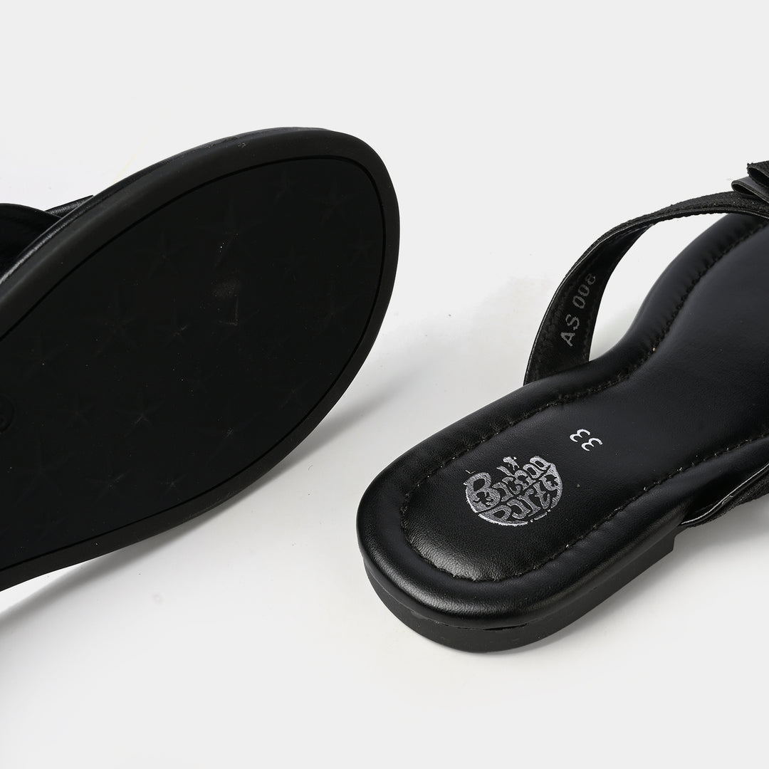 Girls Slipper AS-008-BLACK