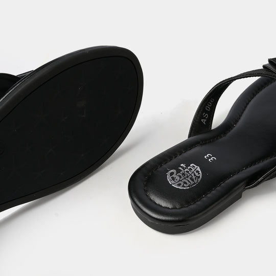 Girls Slipper AS-008-BLACK