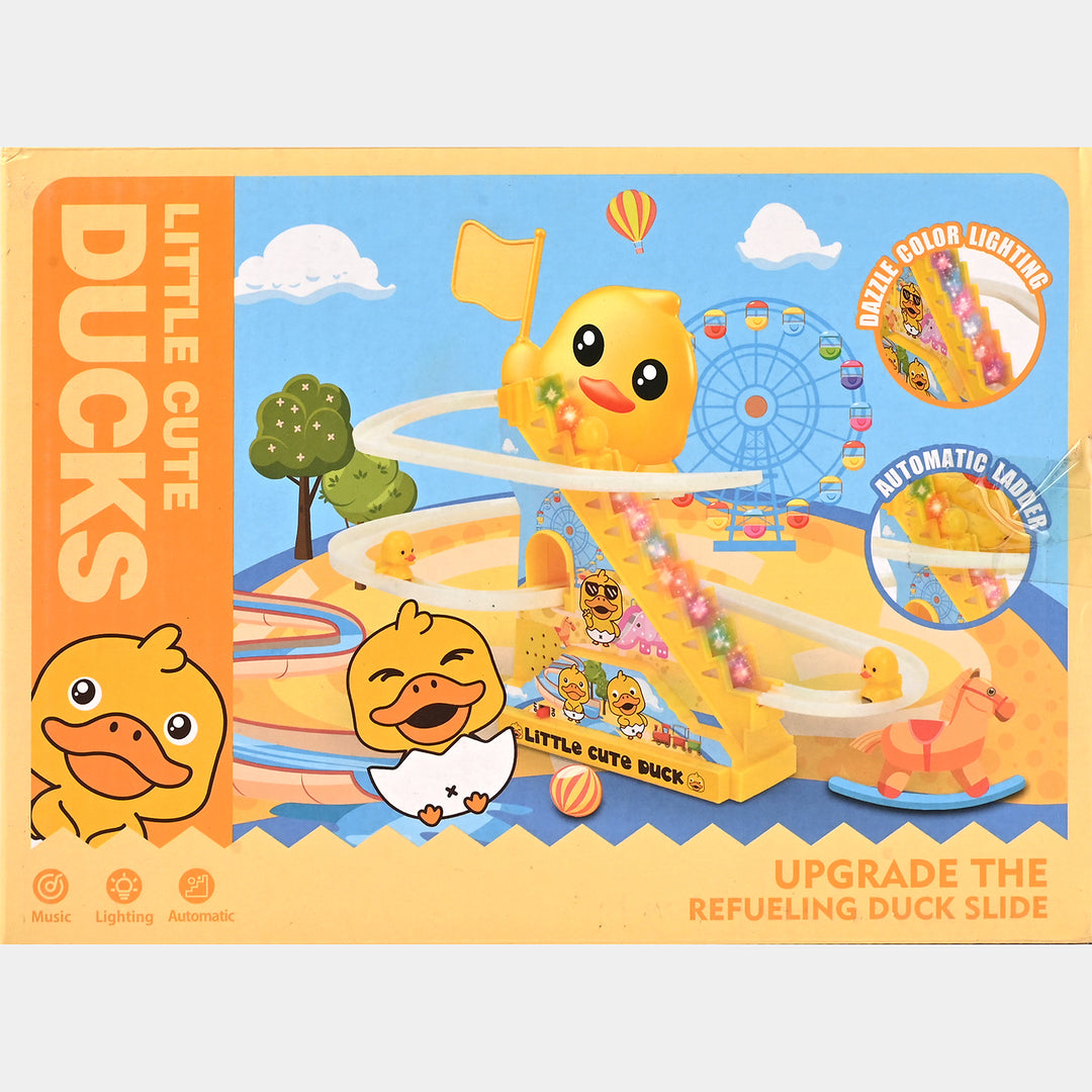 Climbing Duck Slide Toy Set With Music & Light