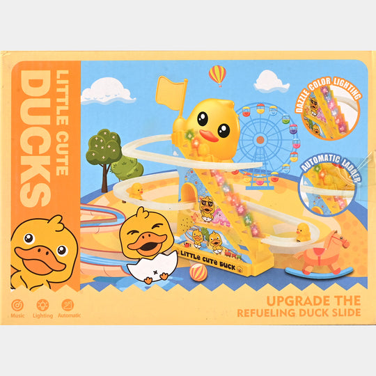 Climbing Duck Slide Toy Set With Music & Light