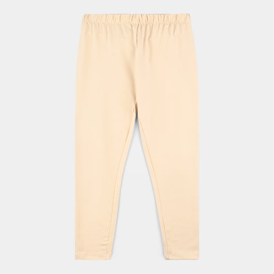 Girls Jersey/Terry Tights-Wood.Ash