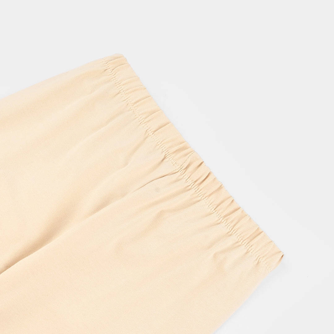 Girls Jersey/Terry Tights-Wood.Ash