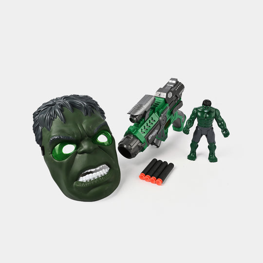 Blaster Target Toy with Hero Character & Mask