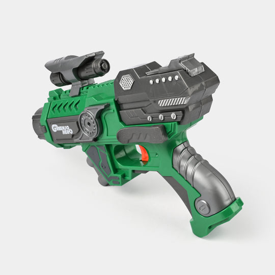 Blaster Target Toy with Hero Character & Mask