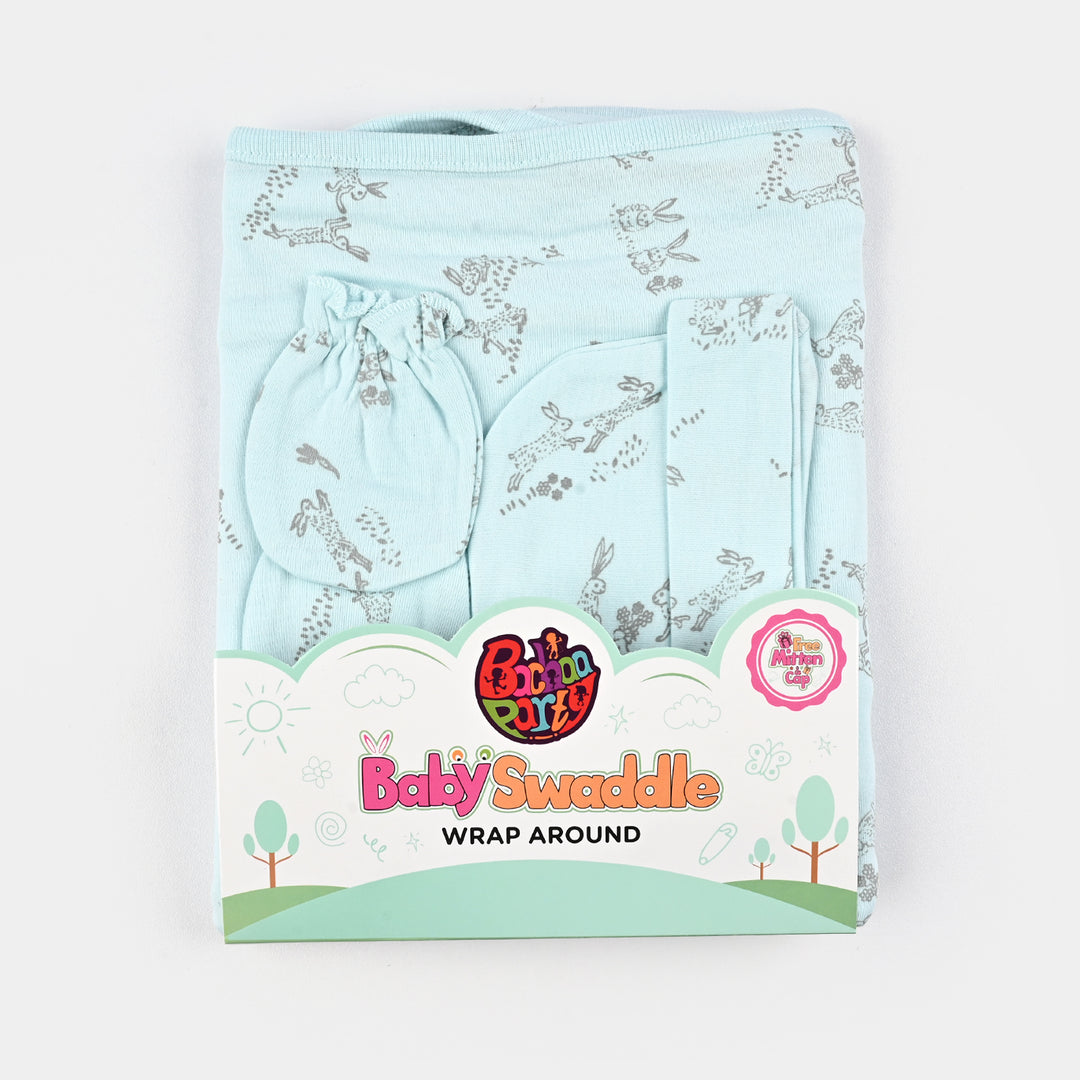 Infant Big Swaddle with Cap & Mittens