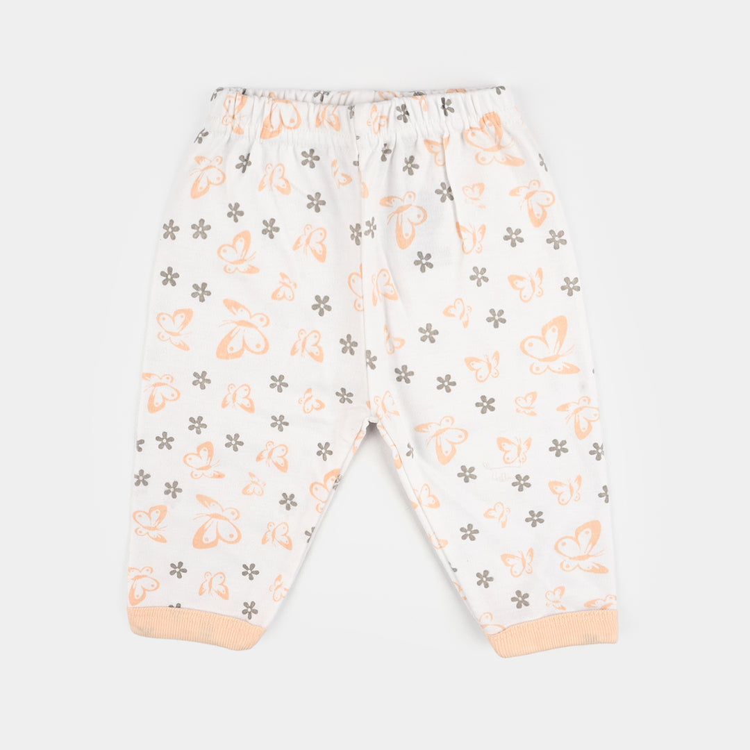 Infant Front Open Suit Butterfly Peach